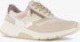 Hush Puppies suede dames sneakers beige taupe Uitneembare zool - Thumbnail 1