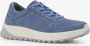 Hush Puppies suede dames sneakers blauw Extra comfort Memory Foam - Thumbnail 4