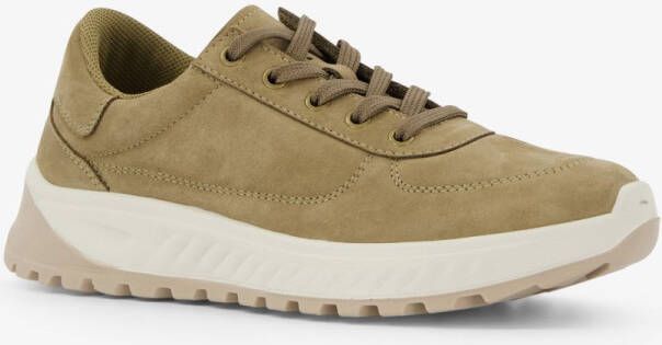 Hush Puppies suede dames sneakers taupe Beige Extra comfort Memory Foam