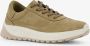 Hush Puppies suede dames sneakers taupe Bruin Extra comfort Memory Foam - Thumbnail 1