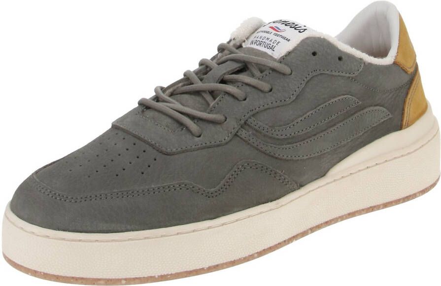 Hüsken Distribution GmbH & Co. KG Genesis 1005424 G-Soley Porto Nubuck Heren Sneaker Grijs-Wit