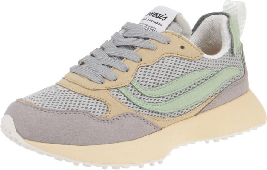 Hüsken Distribution GmbH & Co. KG Genesis 1005256 G-Marathon Multipastel Damesschoenen Sneaker Grijs-Cornhusk
