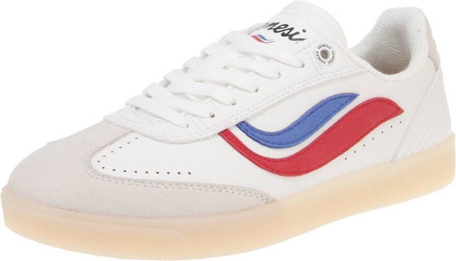 Hüsken Distribution GmbH & Co. KG Genesis 1005282 G-Volley Sugar Corn Damesschoenen Sneaker Wit-Rood-Blauw