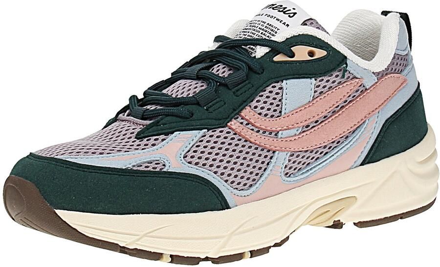 Hüsken Distribution GmbH & Co. KG Genesis 1005967 G-Eco`99 Multi Colour Damessneaker Teal-Sky-Old-Rose