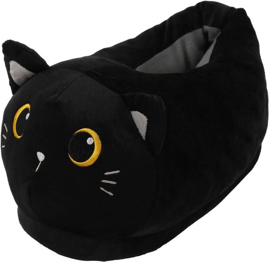 I-Total Pantoffels Zwarte Kat one size fits all
