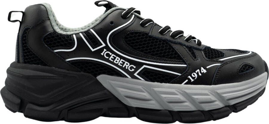 Iceberg Nieuwste Heren Sneaker Collectie Black Heren