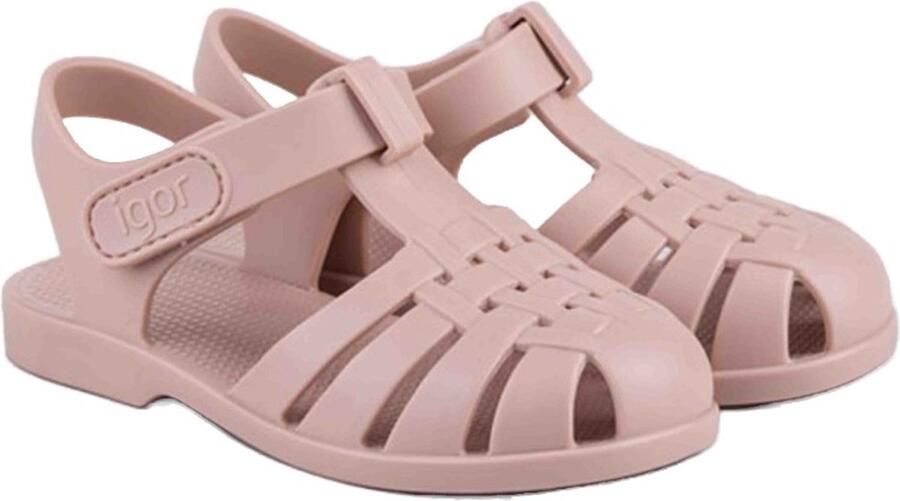 Igor Unisex Platte sandalen Tobby Solid Roze Rubber Platte zool - Foto 6