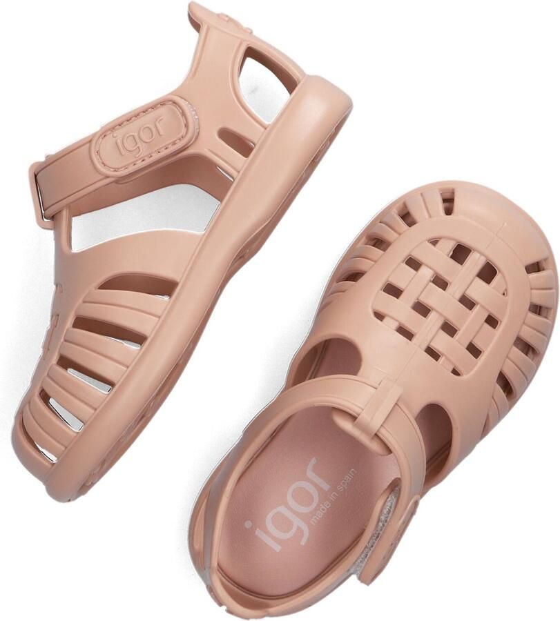 Igor Unisex Platte sandalen Tobby Solid Roze Rubber Platte zool - Foto 5
