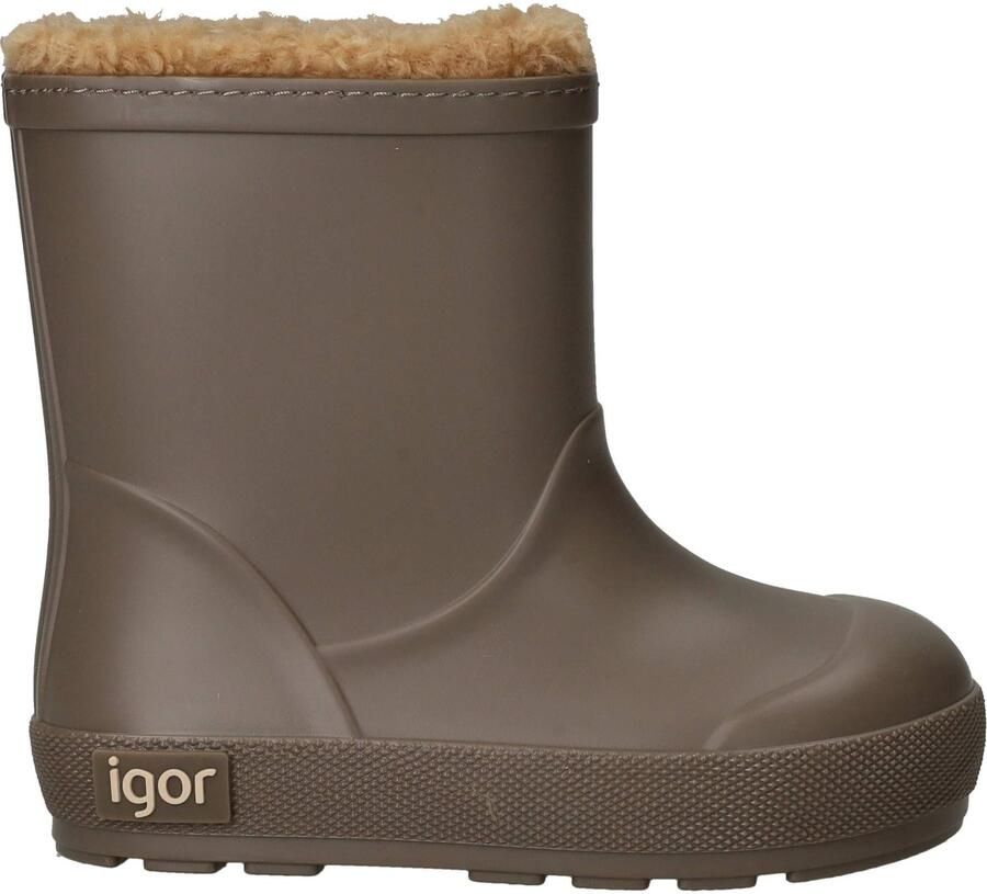 Igor Yogi Borreguito regenlaarzen met profielzool taupe