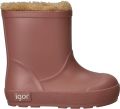 Igor Yogi Borreguito gevoerde regenlaarzen roze Meisjes Rubber Effen - Roze