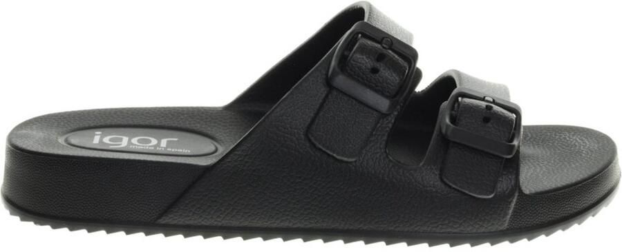 Igor Zwarte Slippers Verstelbaar