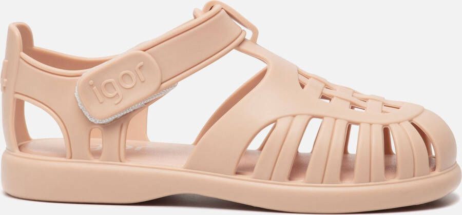Igor Unisex Platte sandalen Tobby Solid Roze Rubber Platte zool - Foto 9