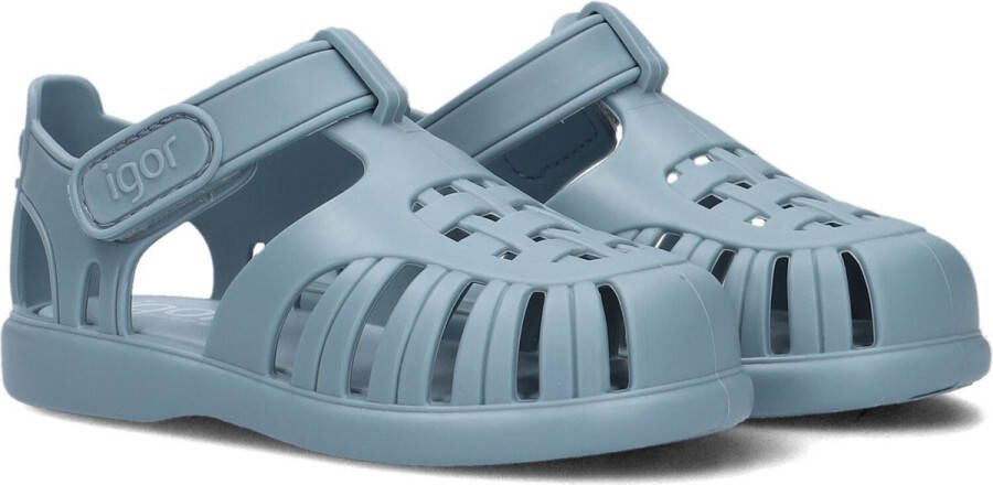 Igor Tobby Solid waterschoenen Blauw kids Rubber Effen 28
