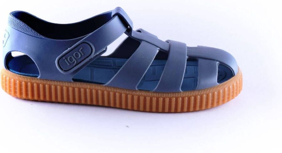 igor waterschoen 10291 047 velcro ribbel blauw