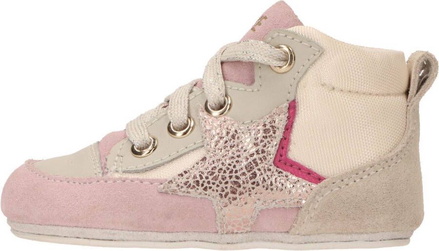 Ikke IK-KE Babyschoentje Grijs beige roze