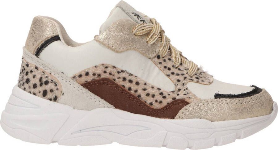 Ikke IK-KE Sneaker Meisjes Beige Goud