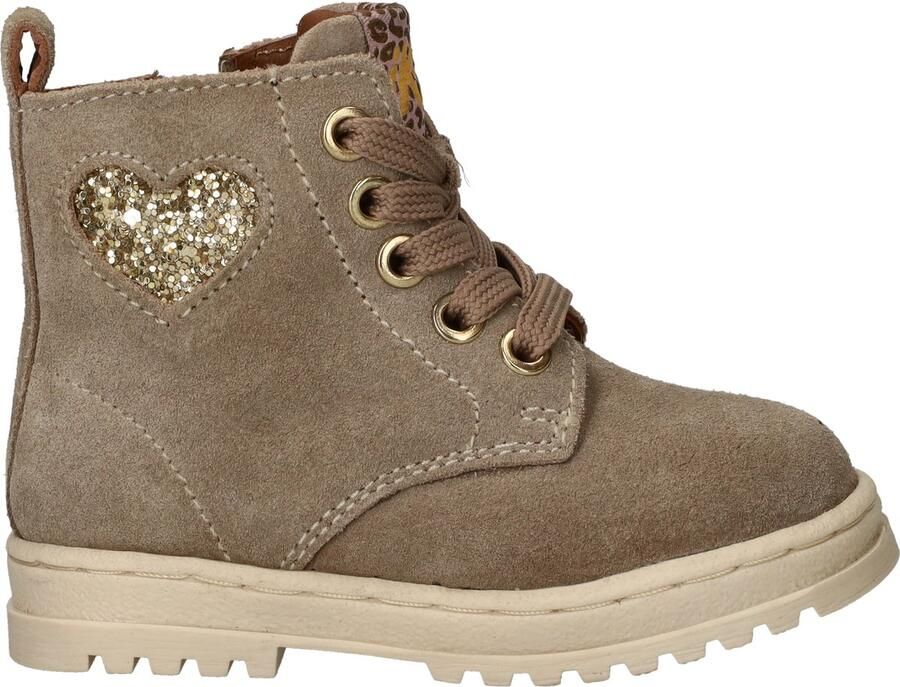 Ikke IK-KE Veterboots Meisjes Beige