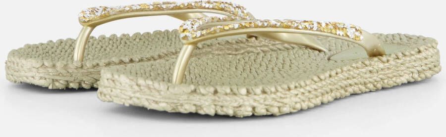 ILSE JACOBSEN Teenslippers Dames Cheerful03 Maat: 38 Materiaal: Rubber Kleur: Goud - Foto 2