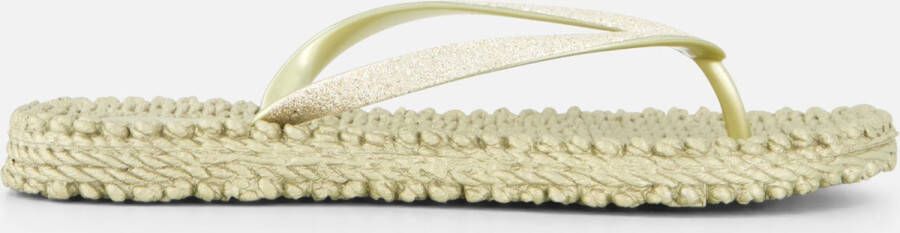ILSE JACOBSEN Teenslippers Dames Cheerful01 Maat: 37 Materiaal: Rubber Kleur: Goud - Foto 2