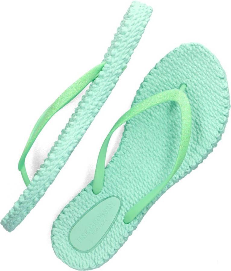 ILSE JACOBSEN Teenslippers Dames Cheerful01 Maat: 39 Materiaal: Rubber Kleur: Groen - Foto 3