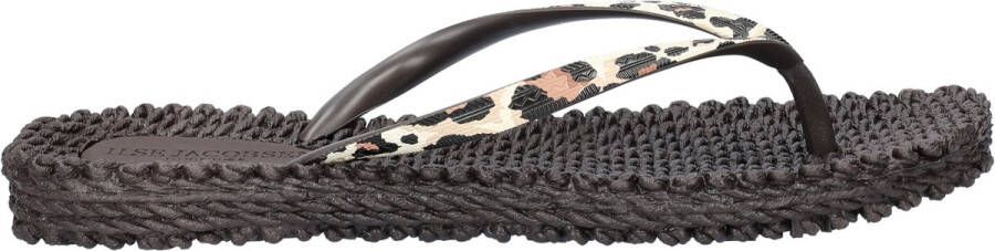 ILSE JACOBSEN Teenslippers Dames Cheerful01p Maat: 42 Materiaal: Rubber Kleur: Bruin - Foto 3