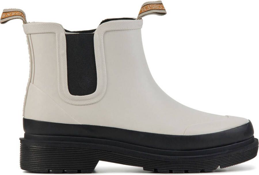 Ilse Jacobsen Enkellaarsjes Dames Laarzen Damesschoenen Rubberen Rub 30C Wit