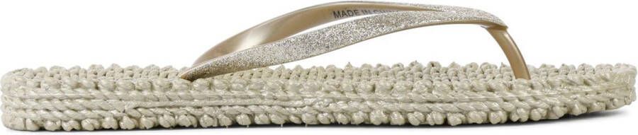 ILSE JACOBSEN Teenslippers Dames Cheerful01 Maat: 37 Materiaal: Rubber Kleur: Goud - Foto 3