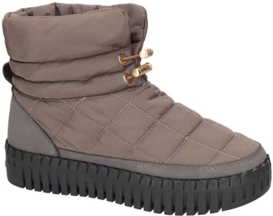 Ilse Jacobsen -Dames taupe donker ballerina's & mocassins