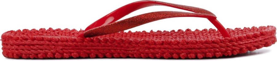 Ilse Jacobsen Vrouwen Rubber 80005056 Teenslipper cheerful01 Rood