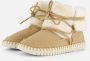 Ilse Jacobsen Vrouwen Suède Enkellaarsjes Laarzen Damesschoenen Tulip 6072 Beige - Thumbnail 7