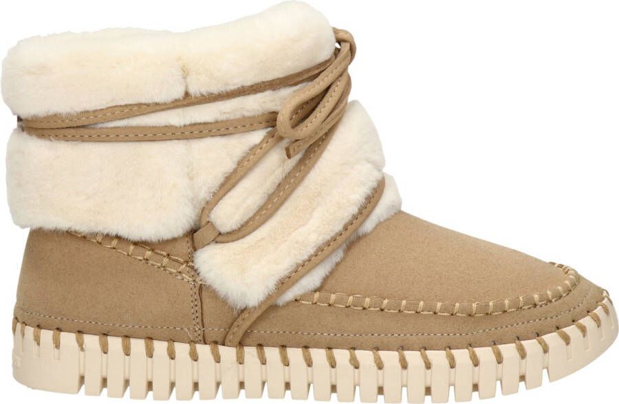 Ilse Jacobsen Vrouwen Suède Enkellaarsjes Laarzen Damesschoenen Tulip 6072 Beige - Foto 2