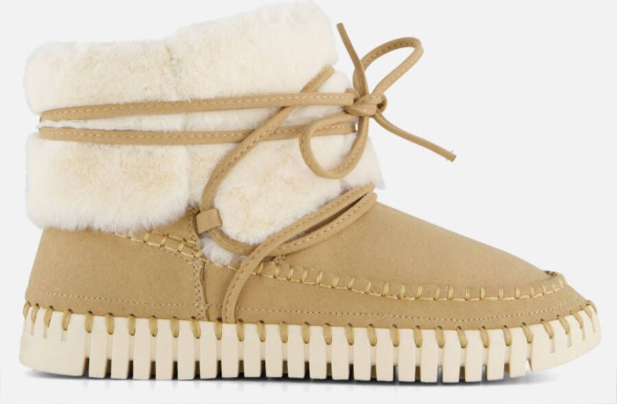 Ilse Jacobsen Vrouwen Suède Enkellaarsjes Laarzen Damesschoenen Tulip 6072 Beige - Foto 4