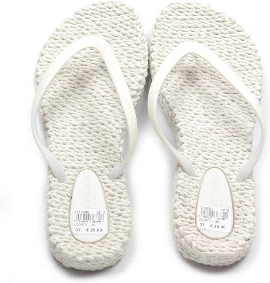 Ilse Jacobsen Cheerful teen slippers gebroken wit offwhite