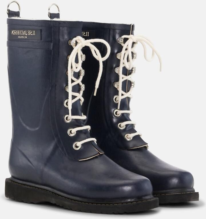 Ilse Jacobsen 3 4 Rubberboot Regenlaars Dames Indigo Blauw - Foto 2