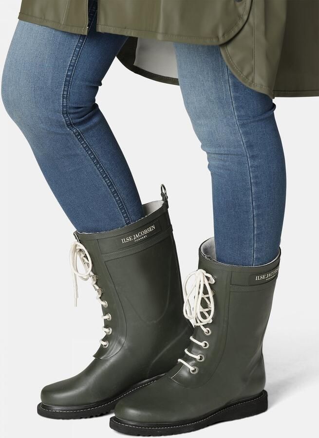 Ilse Jacobsen 3 4 Rubberboot Regenlaars Dames Middenkaki