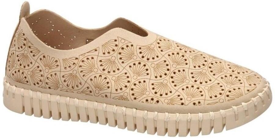 Ilse Jacobsen -Dames beige ballerina's & mocassins