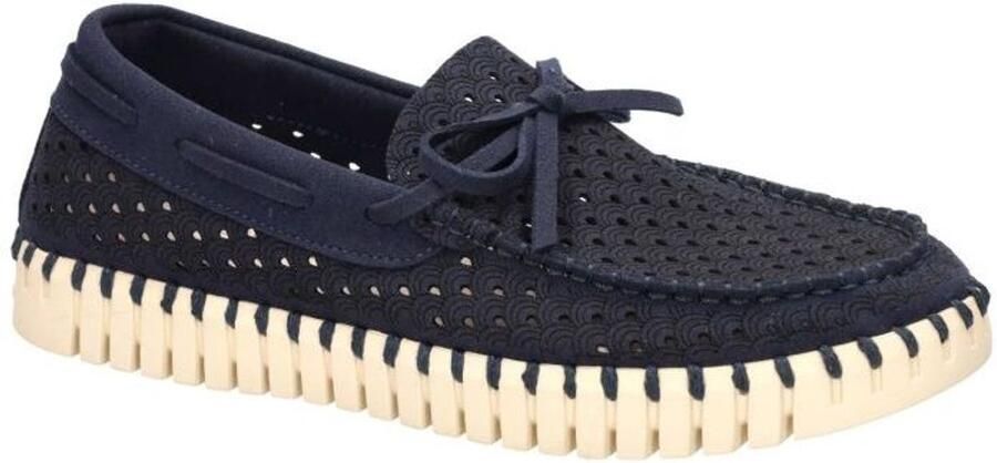 Ilse Jacobsen -Dames blauw donker ballerina's & mocassins