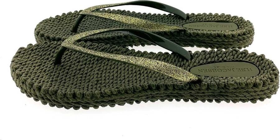 Ilse Jacobsen Hornbæk Ilse Jacobsen Cheerful01 teenslippers donkergroen-410 Green Dames - Foto 8