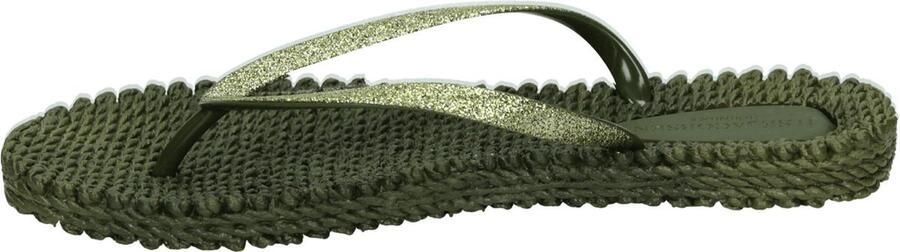 Ilse Jacobsen Hornbæk Ilse Jacobsen Cheerful01 teenslippers donkergroen-410 Green Dames - Foto 17