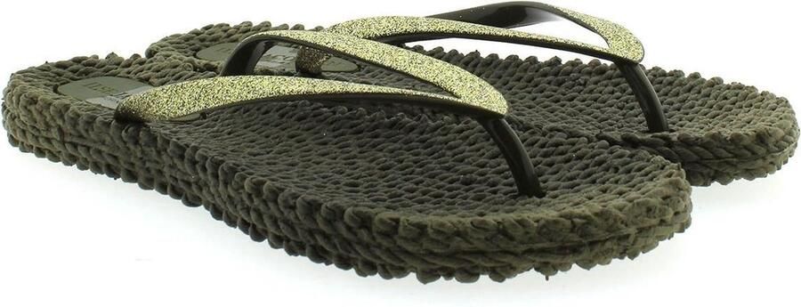 Ilse Jacobsen Hornbæk Ilse Jacobsen Cheerful01 teenslippers donkergroen-410 Green Dames - Foto 9