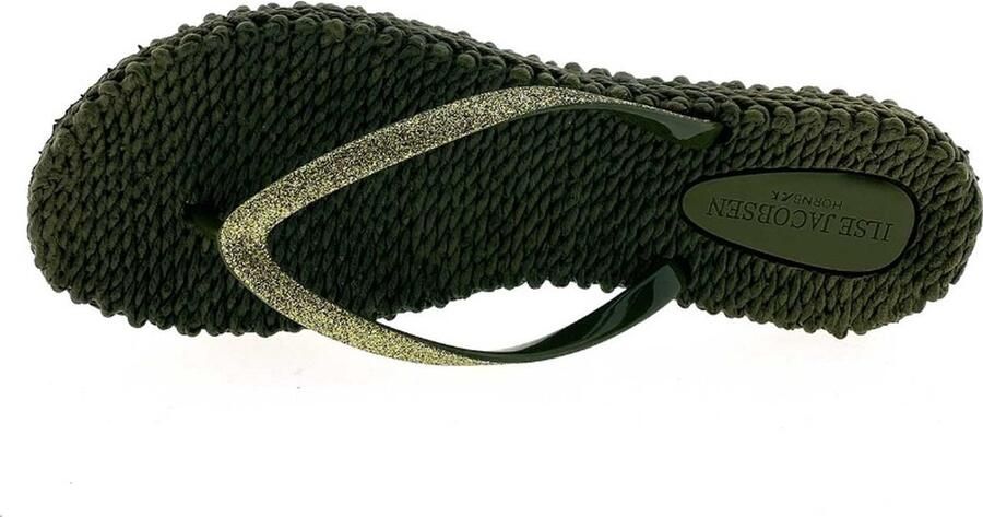 Ilse Jacobsen Hornbæk Ilse Jacobsen Cheerful01 teenslippers donkergroen-410 Green Dames - Foto 6