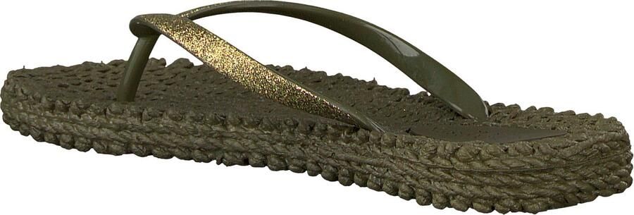 Ilse Jacobsen Hornbæk Ilse Jacobsen Cheerful01 teenslippers donkergroen-410 Green Dames - Foto 11