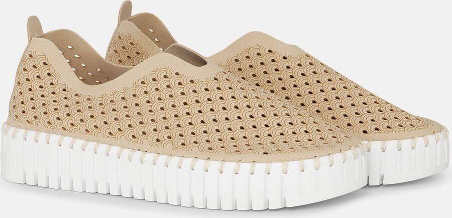 ILSE JACOBSEN Instappers Dames Tulip3373 Textiel Beige