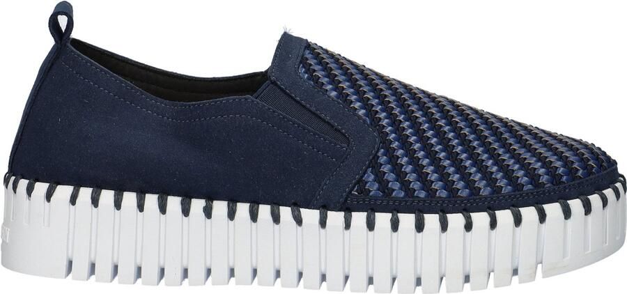 Ilse Jacobsen Instappers Platform TULIP3876 beige zool 660100 Dark Indigo White