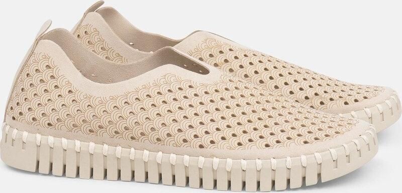 Ilse Jacobsen Instappers Dames Instapschoenen Damesschoenen Canvas Tulip3275 Gebroken wit - Foto 4