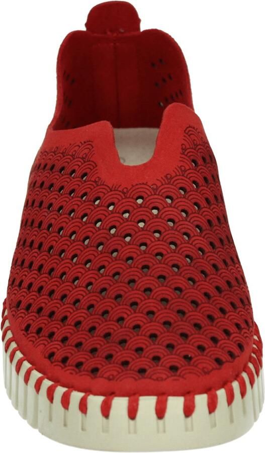 Ilse Jacobsen Instappers Dames Instapschoenen Damesschoenen Canvas Tulip 3275 Rood - Foto 6