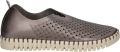 Ilse Jacobsen Instappers TULIP3576 718 Gun Metal Metallic - Grijs