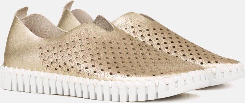 ILSE JACOBSEN Instappers Dames Tulip3576 Maat: 38 Materiaal: Leatherlook Kleur: Goud - Foto 6