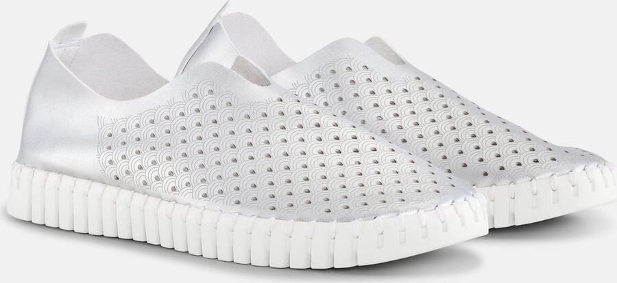 Ilse Jacobsen Instappers TULIP3576W witte zool 710 Silver - Foto 2