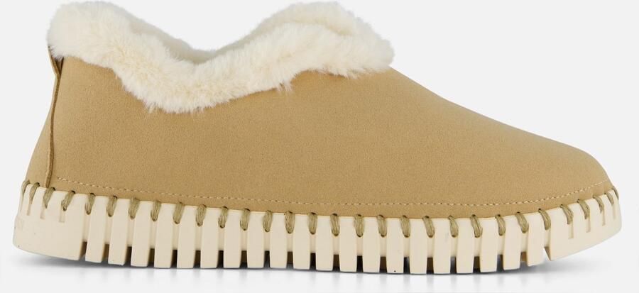 Ilse Jacobsen Pantoffels Dames Sloffen Instappers Suède Harde zool Dichte hiel Tulip 3050 Beige - Foto 13